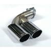 Supersprint Edelstahl Sportauspuff BMW 1er F20/F21 114-125d 2x80mm rund eingerollt abgeschrägt