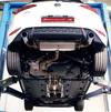 Supersprint Edelstahl Duplex Racing-Komplettanlage ab Kat VW Golf 7 GTI je 100mm rund eingerollt angeschrägt