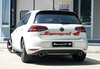 Supersprint Edelstahl Duplex Racing-Komplettanlage ab Kat VW Golf 7 GTI je 100mm rund eingerollt angeschrägt