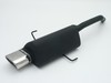 Ulter Sportauspuff Alfa Romeo 156 Lim., Sportwagon 10/97- 145x75mm flachoval eingerollt abgeschrägt mit Absorber