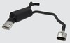 Ulter Duplex Sportauspuff Audi A3 8L 09/96-05/03 145x75mm flachoval eingerollt abgeschrägt mit Absorber