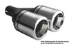 Ulter Sportauspuff Audi A4 B5 Lim., Avant 11/94-09/01 100mm rund eingerollt gerade mit Absorber