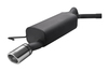 Ulter Sportauspuff Audi TT 8N Coupe, Cabrio 98-06 90mm rund eingerollt abgeschrägt mit Absorber