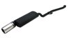 Ulter Sportauspuff BMW 3er E30 4 CYL. Lim., Touring 09/87-08/91 100mm rund eingerollt gerade mit Absorber