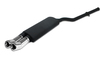 Ulter Sportauspuff BMW 3er E36 Lim., Touring, Coupe, Cabrio 12/90-12/98 80mm DTM rund eingerollt gerade mit Absorber