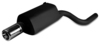 Ulter Sportauspuff BMW 5er E39 Lim., Touring 97- 100mm rund eingerollt gerade mit Absorber