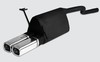 Ulter Sportauspuff Fiat PUNTO 2 07/99-06 80x65mm rechteckig eingerollt gerade mit Absorber