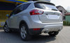 Ulter Duplex Sportauspuff Ford KUGA 08- 100mm rund eingerollt gerade mit Absorber