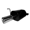 Ulter Sportauspuff Honda CRX DEL SOL 09/92- 100mm rund eingerollt gerade mit Absorber