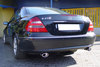 Ulter Duplex Sportauspuff Mercedes E-Klasse W211 01- 120x80mm oval eingerollt abgeschrägt mit Absorber