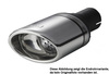 Ulter Sportauspuff Mitsubishi LANCER 8 Lim., Fließheck 2007- 120x80mm oval eingerollt seitlich abgeschrägt mit Absorber