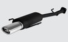 Ulter Sportauspuff Opel ASTRA G Fließheck 98-03 120x80mm oval eingerollt abgeschrägt mit Absorber