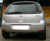 Ulter Sportauspuff Opel CORSA C 01- 95x65mm oval eingerollt gerade mit Absorber