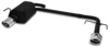 Ulter Duplex Sportauspuff Opel VECTRA C Limo (ohne Heckausschnitt) 120x80mm oval eingerollt abgeschrägt mit Absorber