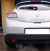 Ulter Sportauspuff Renault MEGANE 3 Fließheck 5-türig, Coupe 70mm rund eingerollt abgeschrägt mit Absorber