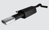 Ulter Sportauspuff Skoda OCTAVIA 1U Fließheck, Kombi 10/96-05 145x75mm flachoval eingerollt abgeschrägt mit Absorber