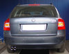 Ulter Sportauspuff Skoda OCTAVIA 1Z Fließheck, Kombi 04- 70mm rund eingerollt abgeschrägt mit Absorber