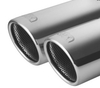 Ulter Sportauspuff Skoda OCTAVIA Limousine Typ 1Z RS 2x70mm rund eingerollt abgeschrägt mit Absorber
