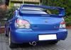 Ulter Sportauspuff Subaru IMPREZA WRX 02-08 100mm rund eingerollt gerade ohne Absorber
