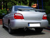 Ulter Sportauspuff Subaru IMPREZA WRX 02-08 100mm rund eingerollt gerade ohne Absorber