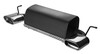 Ulter Duplex Sportauspuff Suzuki GRAND VITARA 3D 05- 145x75mm flachoval eingerollt abgeschrägt mit Absorber