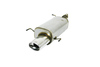Ulter Edelstahl Sportauspuff Suzuki SWIFT 3 1.3l 1.5l 120x80mm oval eingerollt gerade mit Absorber