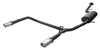Ulter Duplex Sportauspuff Toyota IQ 120x80mm oval eingerollt gerade mit Absorber