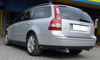 Ulter Duplex Endrohrgeweih Volvo V50 2004- 120x80mm oval eingerollt seitlich abgeschrägt mit Absorber