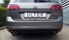 Ulter Duplex Sportauspuff VW Golf 7 Variant 1.4l TSI je 2x70mm rund eingerollt abgeschrägt
