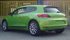 Ulter Duplex Sportauspuff Volkswagen SCIROCCO 3 2008- 70mm rund eingerollt abgeschrägt mit Absorber