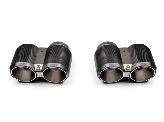 Akrapovic Endrohrsatz BMW M4 G82 inkl. Competition je 2x achteckig abgeschrägt aus Carbon: TP-CT/69#2