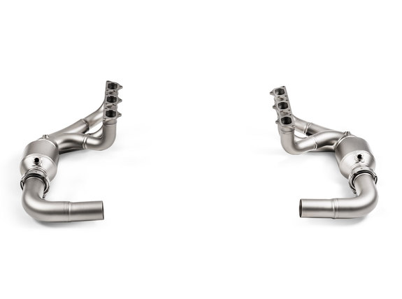 Akrapovic Evolution Race Header Set Titan Vorschalldämpfer-Ersatzrohre, Kats und Krümmer Porsche 911 991.2 GT3 u. GT3 RS 4.0l Facelift: E-PO/T/5