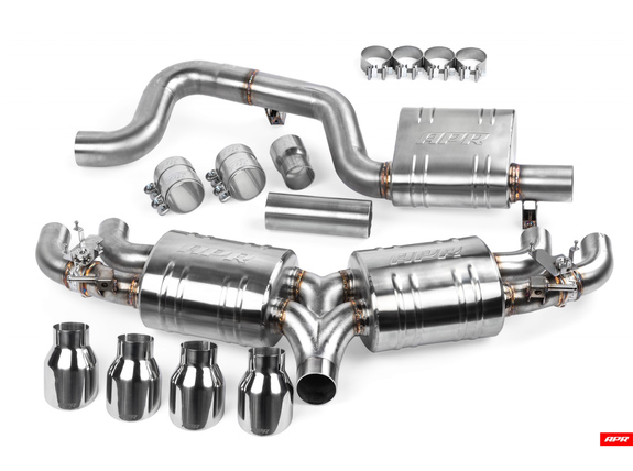 APR Edelstahl Duplex Ø76mm Sportauspuff-Komplettanlage ab Kat VW Golf 7 R Vor-Facelift: CBK0021 APR Edelstahl Duplex Ø76mm Sportauspuff-Komplettanlage ab Kat VW Golf 7 R Vor-Facelift: CBK0021