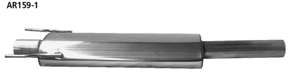 Bastuck Edelstahl Vorschalldämpfer Alfa Romeo Spider Frontantrieb: AR159-1#4