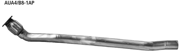 Bastuck Edelstahl Vorschalldämpfer-Ersatzrohr Audi A4 u. A5 B8 4 Zyl. Benziner Turbo: AUA4/B8-1AP#2
