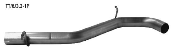 Bastuck Edelstahl Vorschalldämpfer-Ersatzrohr Audi TT 8J 3.2l V6: TT/8J3.2-1P#5