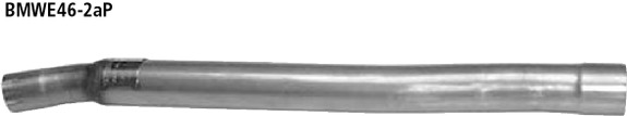 Bastuck Edelstahl Vorschalldämpfer-Ersatzrohr BMW 3er E46 316i u. 318i alle Mod. 4 Zylinder: BMWE46-2aP#1