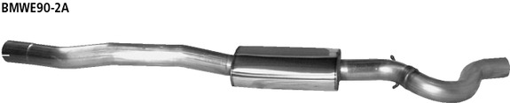 Bastuck Edelstahl Vorschalldämpfer BMW 3er E92 E93 Coupe Cabrio 318i-320si bis Bj.07: BMWE90-2A#3 Bastuck Edelstahl Vorschalldämpfer BMW 3er E92 E93 Coupe Cabrio 318i-320si bis Bj.07: BMWE90-2A#3