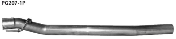 Bastuck Edelstahl Vorschalldämpfer-Ersatzrohr Citroen C3 u. DS3 Benziner: PG207-1P#2