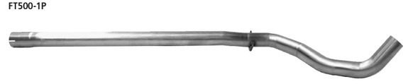 Bastuck Edelstahl Vorschalldämpfer-Ersatzrohr Fiat 500: FT500-1P#1