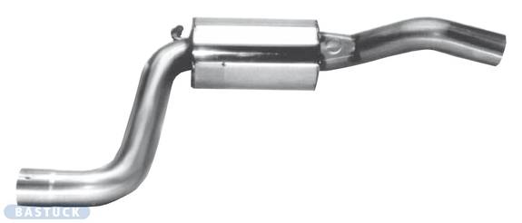 Bastuck Edelstahl Vorschalldämpfer Ford Fiesta JAS JBS Benzin Bj.95-01: FDPU-2#3