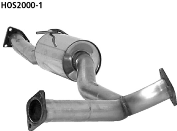 Bastuck Edelstahl Vorschalldämpfer Honda S2000: HOS2000-1#1