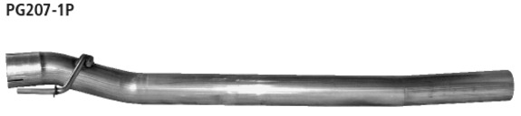 Bastuck Edelstahl Vorschalldämpfer-Ersatzrohr Peugeot 207 RC: PG207-1P#6