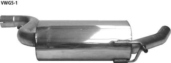 Bastuck Edelstahl Vorschalldämpfer Seat Toledo 5P 2.0l FSI: VWG5-1#7