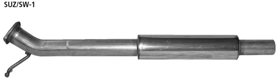 Bastuck Edelstahl Vorschalldämpfer Suzuki Swift Typ EZ MZ: SUZ/SW-1#1
