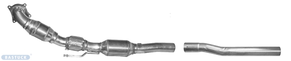 Bastuck Edelstahl Downpipe inkl. Kat und VBR VW Golf 6 GTI + Edition 35