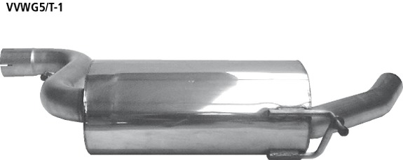Bastuck Edelstahl Vorschalldämpfer Volkswagen Golf 6 GTI + Edition 35: VWG5/T-1#6