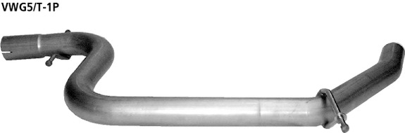Bastuck Edelstahl Vorschalldämpfer-Ersatzrohr Volkswagen Scirocco 3 ab Bj.08: VWG5/T-1P#7