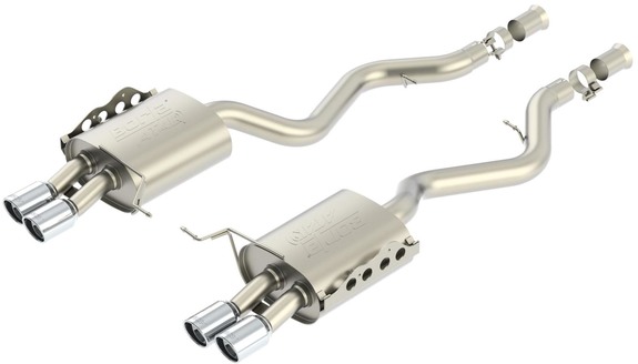 Borla ATAK Edelstahl Duplex Sportauspuff BMW 3er M3 E92 Coupe je 2x80mm rund eingerollt abgeschrägt: 11802