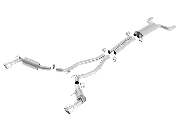Chevrolet Camaro V8 Modelljahr 2010-13 Borla S-TYPE Sportauspuffanlage ab Kat Ø63,5mm: 1014031 Chevrolet Camaro V8 Modelljahr 2010-13 Borla S-TYPE Sportauspuffanlage ab Kat Ø63,5mm: 1014031